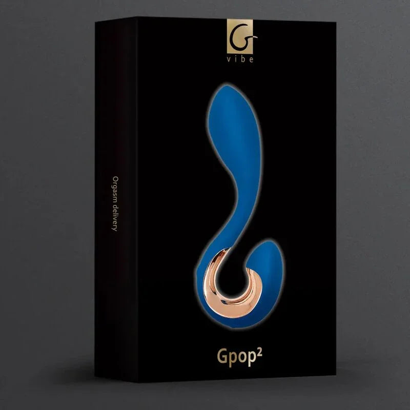 G-VIBE - GPOP 2 VIBRADOR PUNTO G Y P AZUL INDIGO - Nuvica