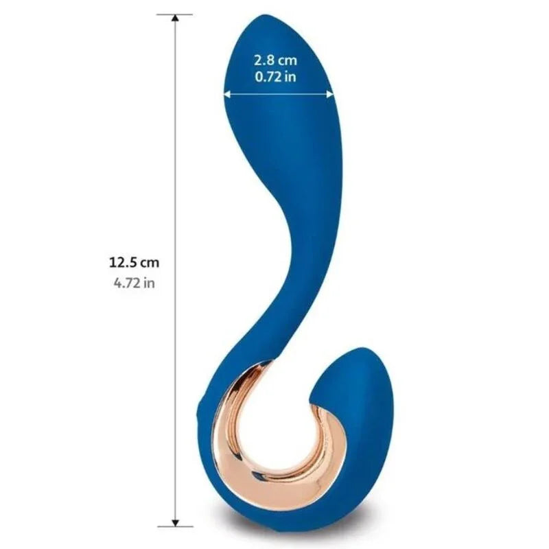 G-VIBE - GPOP 2 VIBRADOR PUNTO G Y P AZUL INDIGO - Nuvica