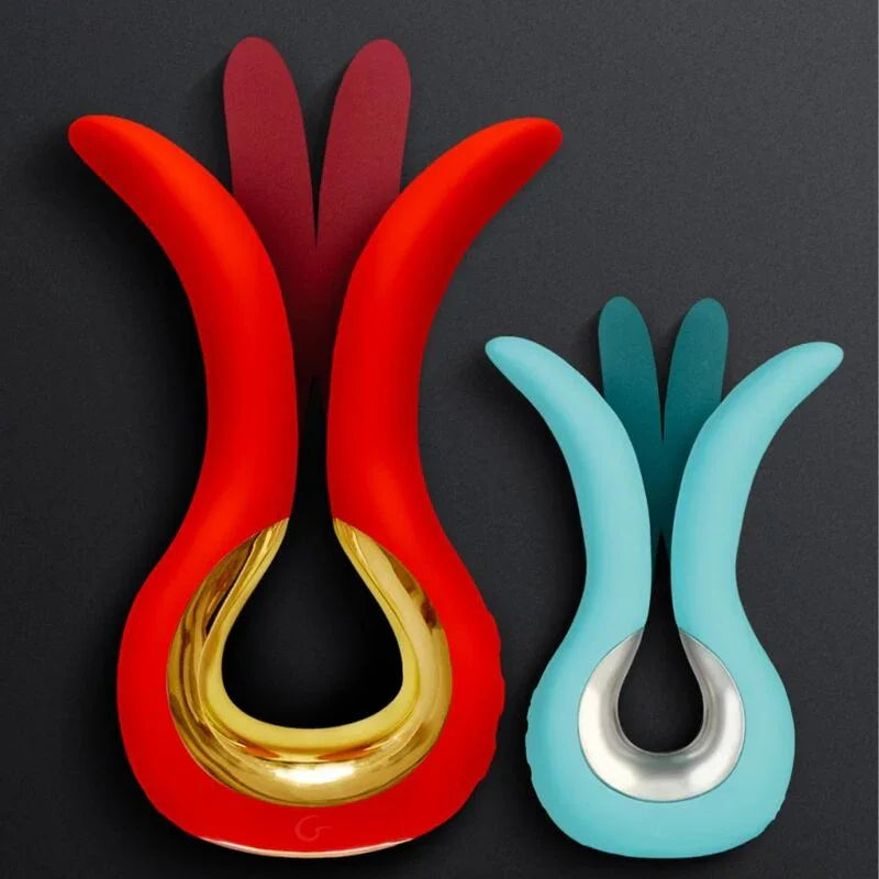 G-VIBE - GVIBE MAXI VIBRADOR CON DOS PUNTAS FLEXIBLES CORAL - Nuvica