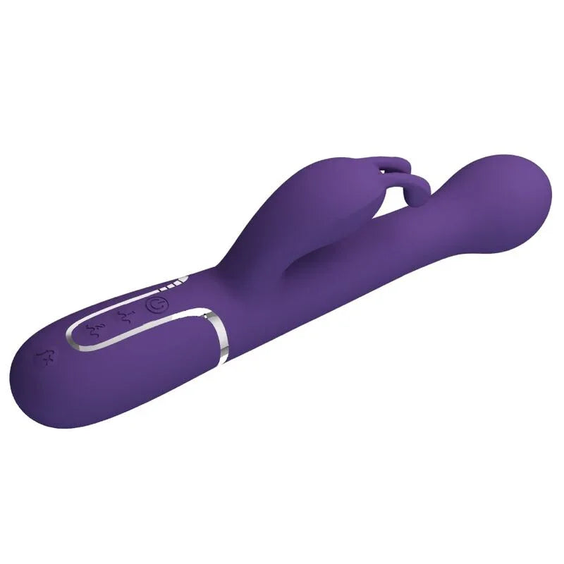 PRETTY LOVE - DEJON VIBRADOR RABBIT 3 EN 1 MULTIFUNCIÓN MORADO - Nuvica