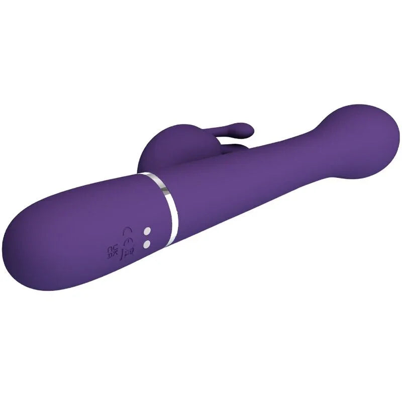 PRETTY LOVE - DEJON VIBRADOR RABBIT 3 EN 1 MULTIFUNCIÓN MORADO - Nuvica