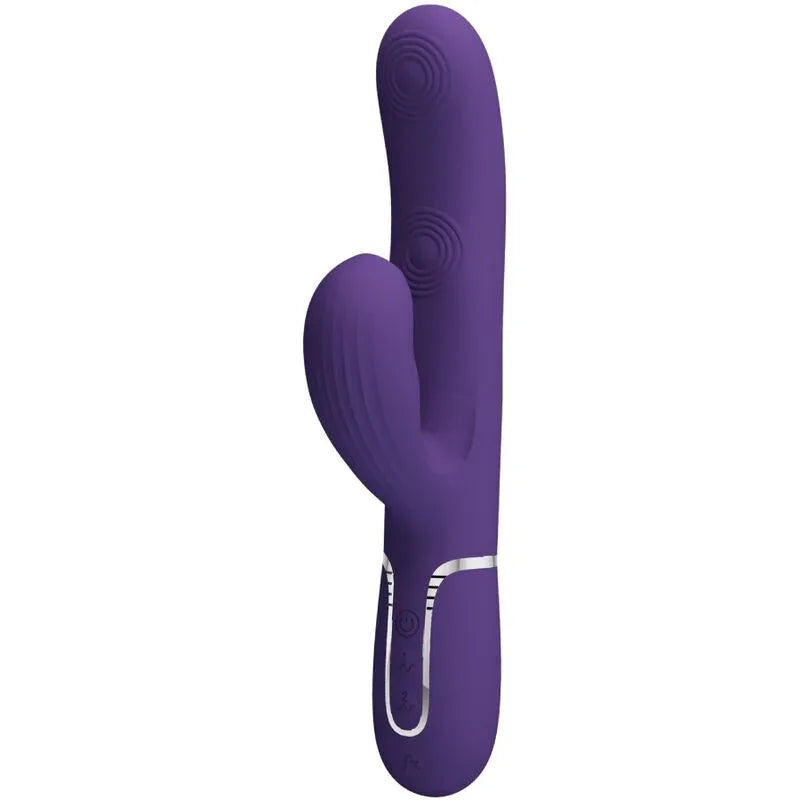PRETTY LOVE - PERLITA VIBRADOR PUNTO G 3 EN 1 MULTIFUNCIÓN MORADO - Nuvica