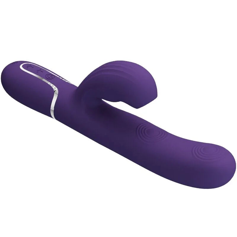 PRETTY LOVE - PERLITA VIBRADOR PUNTO G 3 EN 1 MULTIFUNCIÓN MORADO - Nuvica