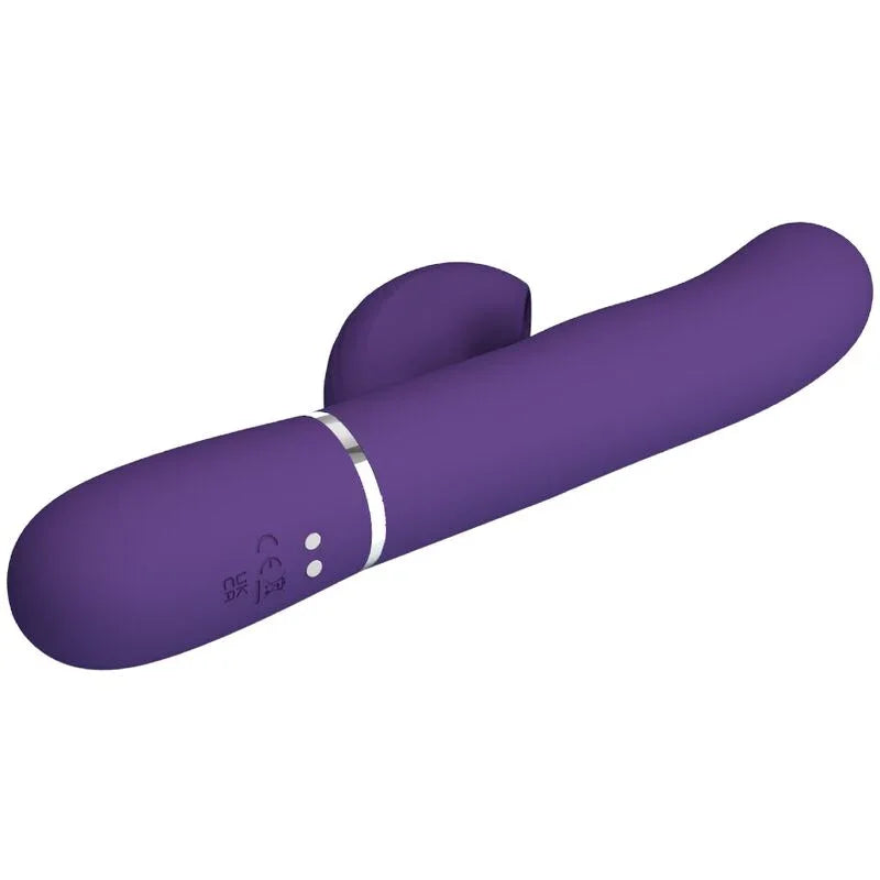 PRETTY LOVE - PERLITA VIBRADOR PUNTO G 3 EN 1 MULTIFUNCIÓN MORADO - Nuvica