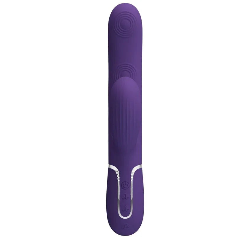 PRETTY LOVE - PERLITA VIBRADOR PUNTO G 3 EN 1 MULTIFUNCIÓN MORADO - Nuvica