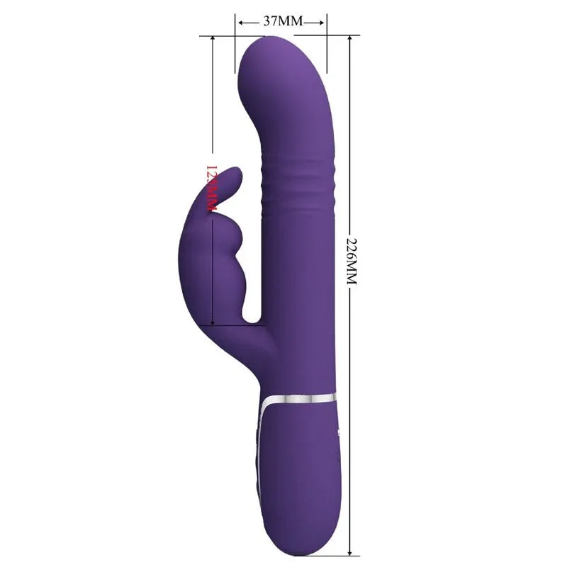 PRETTY LOVE - COALE VIBRADOR RABBIT 4 EN 1 MORADO - Nuvica