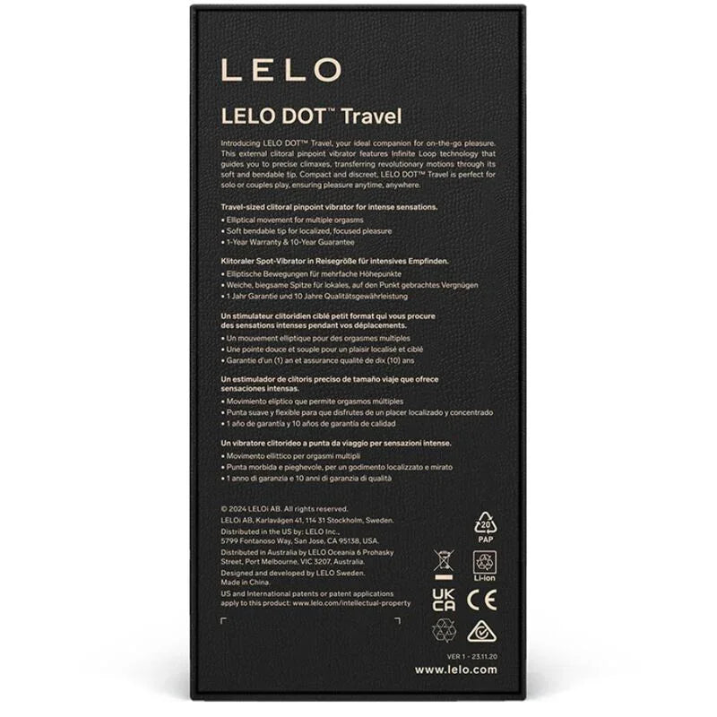 LELO - DOT TRAVEL ESTIMULADOR DE CLÍTORIS MORADO - Nuvica