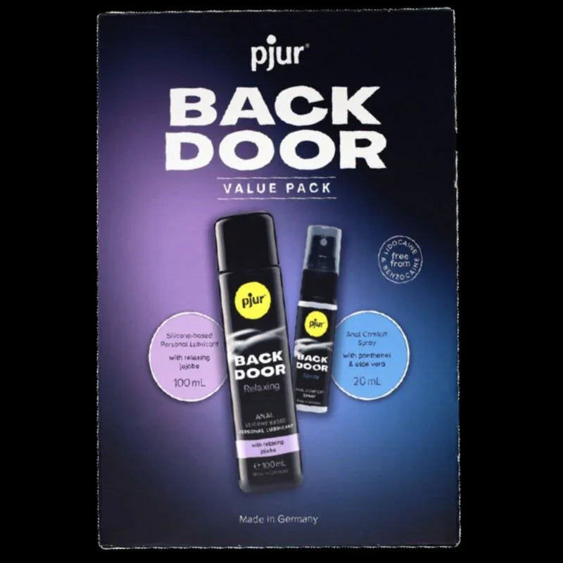 PJUR - BACK DOOR SET DE LUBRICANTE ANAL Y SPRAY - Nuvica