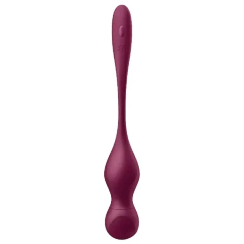 SATISFYER - LOVE BIRDS VARY BOLAS VIBRADORES APP GRATUITA ROJO VINO - Nuvica