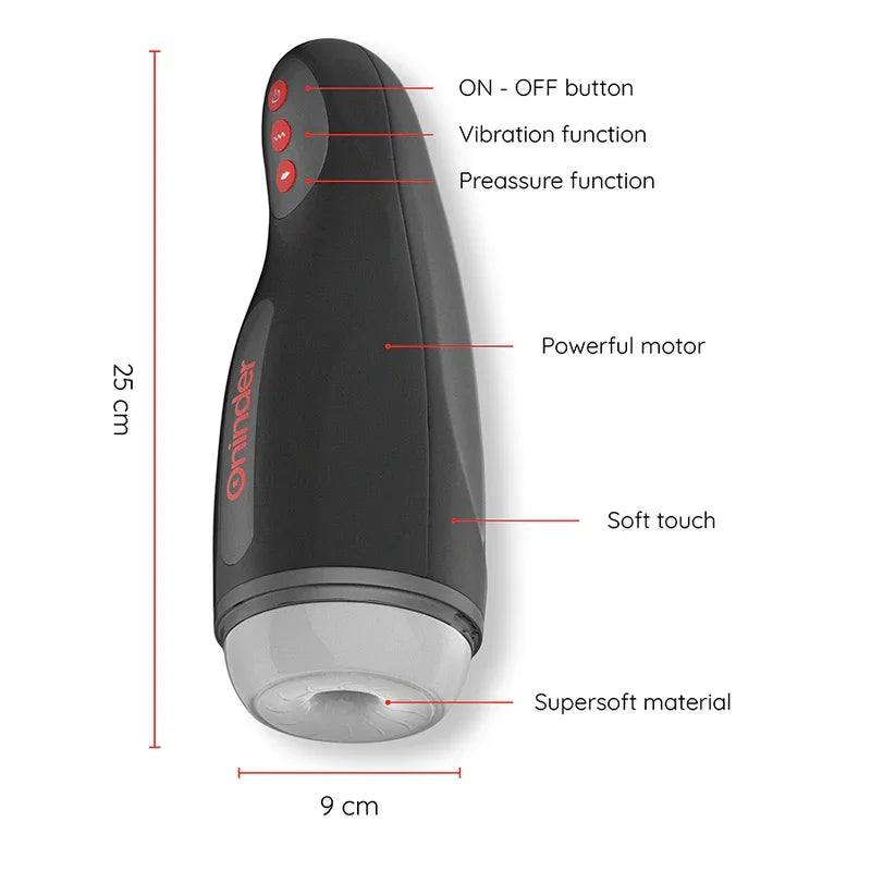 ONINDER - SEOUL MASTURBADOR MASCULINO DE COMPRESION Y VIBRACIÓN - APP GRATUITA - Nuvica