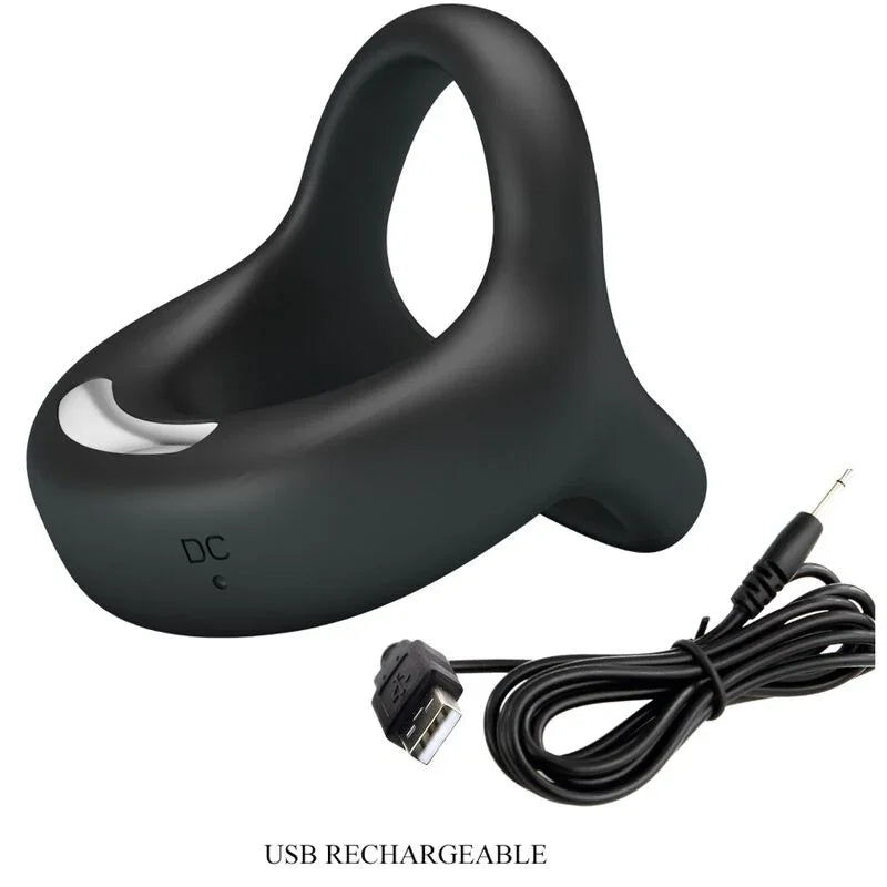 PRETTY LOVE - ELLIOTT ANILLO VIBRADOR NEGRO - Nuvica