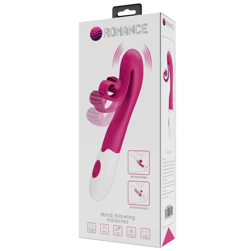 ROMANCE - VIBRADOR Y ESTIMULADOR 30 VELOCIDADES ROSA - Nuvica