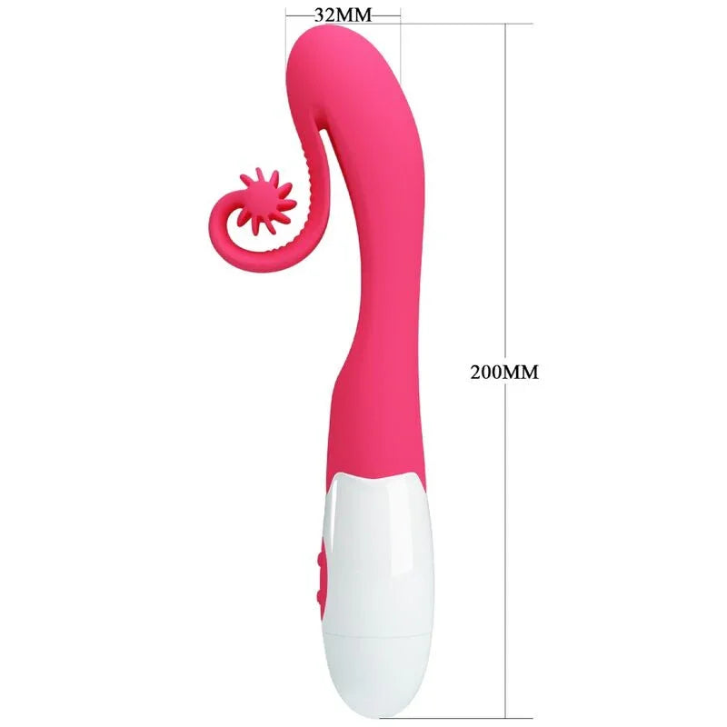 ROMANCE - VIBRADOR Y ESTIMULADOR 30 VELOCIDADES ROSA - Nuvica