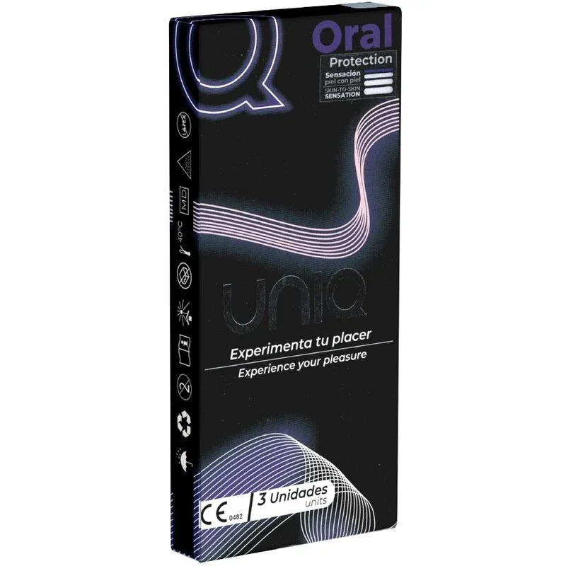 UNIQ - ORAL MASK PRESERVATIVOS SIN LATEX 3 UNIDADES - Nuvica