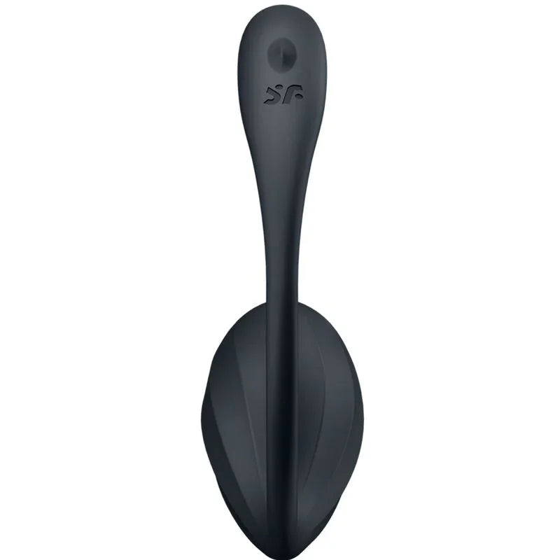 SATISFYER - RIBBED PETAL ESTIMULADOR PUNTO G CONTROL REMOTO NEGRO APP GRATUITA - Nuvica