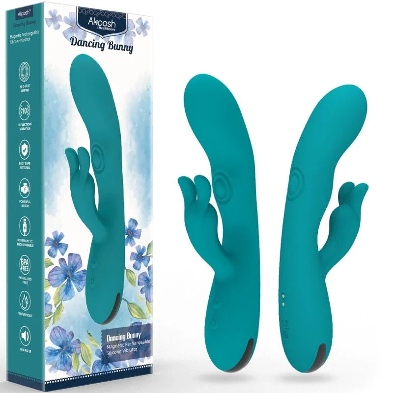 ARMONY - DANCING BUNNY VIBRADOR RABBIT 10 VELOCIDADES VERDE - Nuvica
