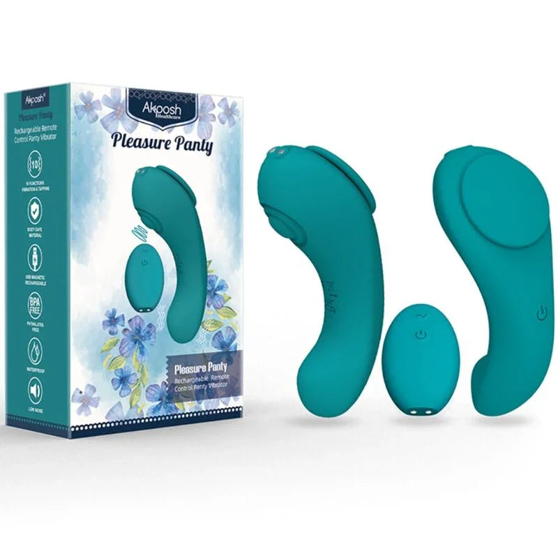 ARMONY - PLEASURE PANTY VIBRADOR CONTROL REMOTO 3 VELOCIDADES VERDE - Nuvica