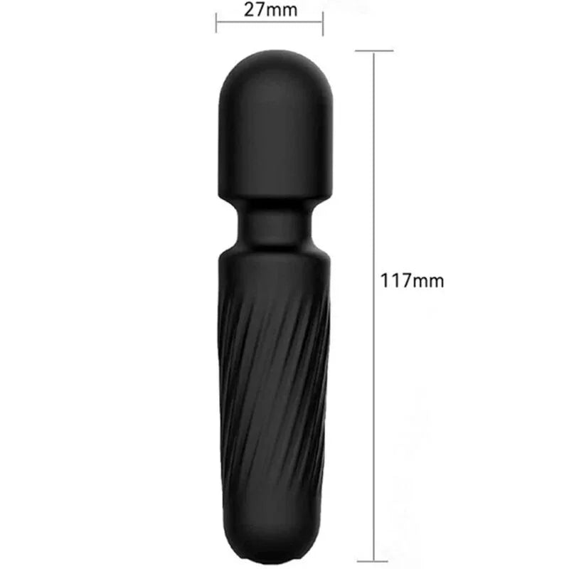 ARMONY - YOUR MAGIC MASAJEADOR & VIBRADOR RECARGABLE 10 VIBRACIONES NEGRO - Nuvica
