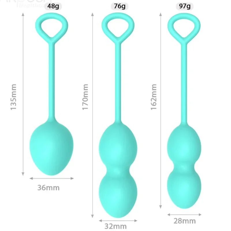 ARMONY - ANABIOSIS PESAS VAGINALES 3 NIVELES VERDE - Nuvica