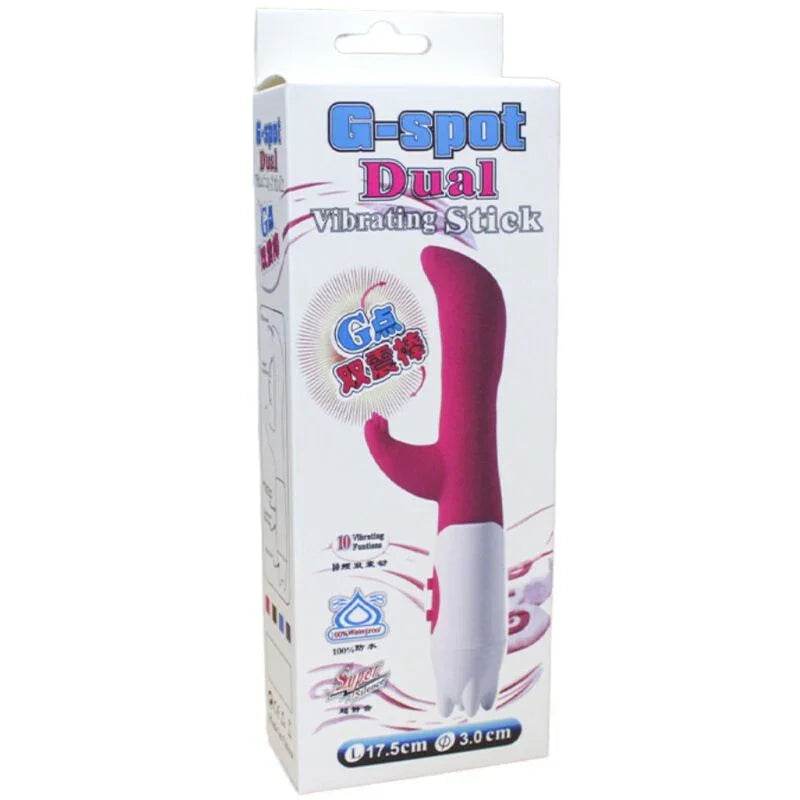 ARMONY - VIBRADOR & ESTIMULADOR PUNTO G 10 VELOCIDADES ROSA - Nuvica