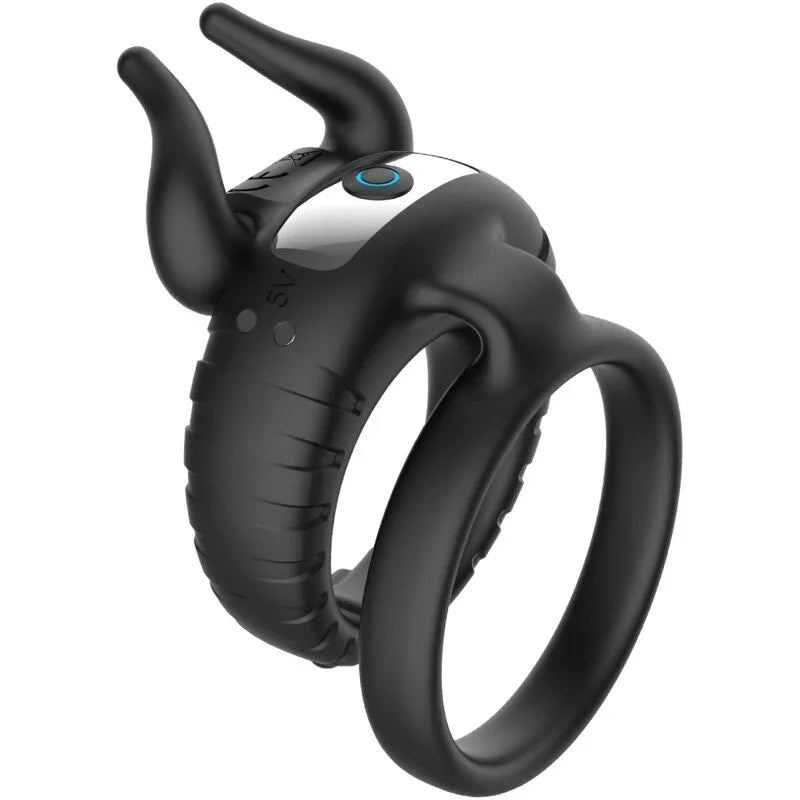 ARMONY - BULL'S PASION ANILLO VIBRADOR 10 VELOCIDADES NEGRO - Nuvica