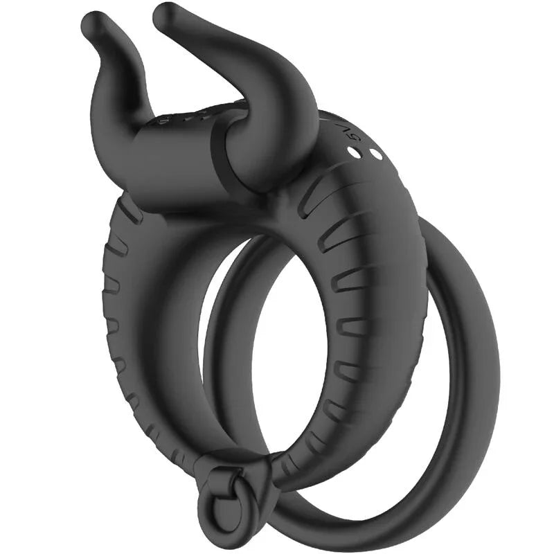 ARMONY - BULL'S PASION ANILLO VIBRADOR 10 VELOCIDADES NEGRO - Nuvica