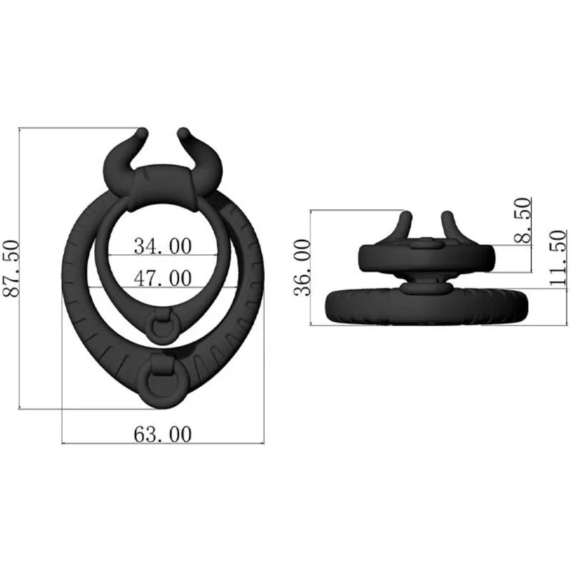 ARMONY - BULL'S PASION ANILLO NEGRO - Nuvica