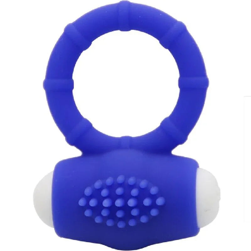 ARMONY - POWER O ANILLO VIBRADOR SILICONA AZUL - Nuvica