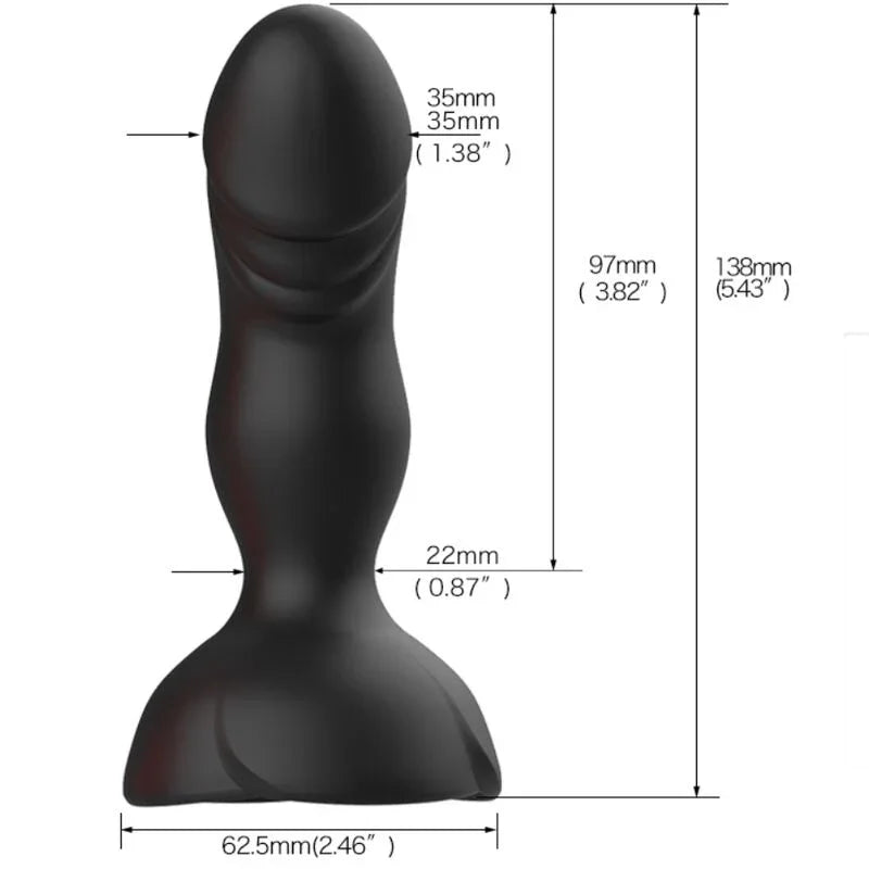 ARMONY - EXTREME A BLOOM ROSA VIBRADOR & PLUG ANAL CONTROL REMOTO NEGRO - Nuvica