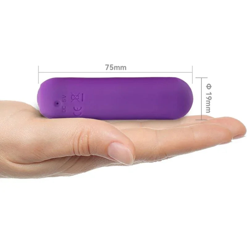 ARMONY - SPLASH JOIE BALA VIBRADORA SILICONA CONTROL REMOTO 10 VIBRACIONES 75 X 19 CM MORADO - Nuvica