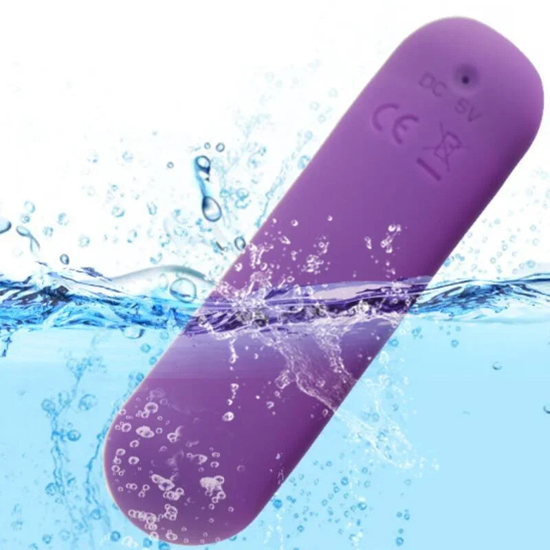 ARMONY - SPLASH JOIE BALA VIBRADORA SILICONA CONTROL REMOTO 10 VIBRACIONES 75 X 19 CM MORADO - Nuvica