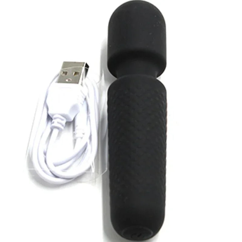 ARMONY - YOUR MAGIC MASAJEADOR & VIBRADOR RECARGABLE 10 VIBRACIONES SILICONA NEGRO - Nuvica