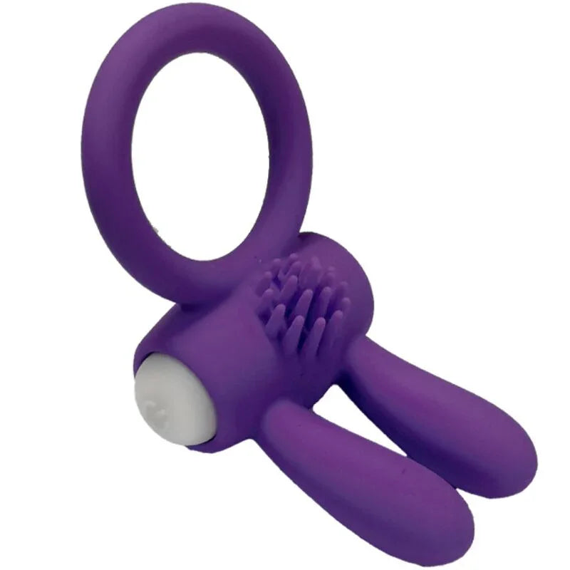 ARMONY - MR BUNNY ANILLO VIBRADOR SILICONA PURPLE - Nuvica