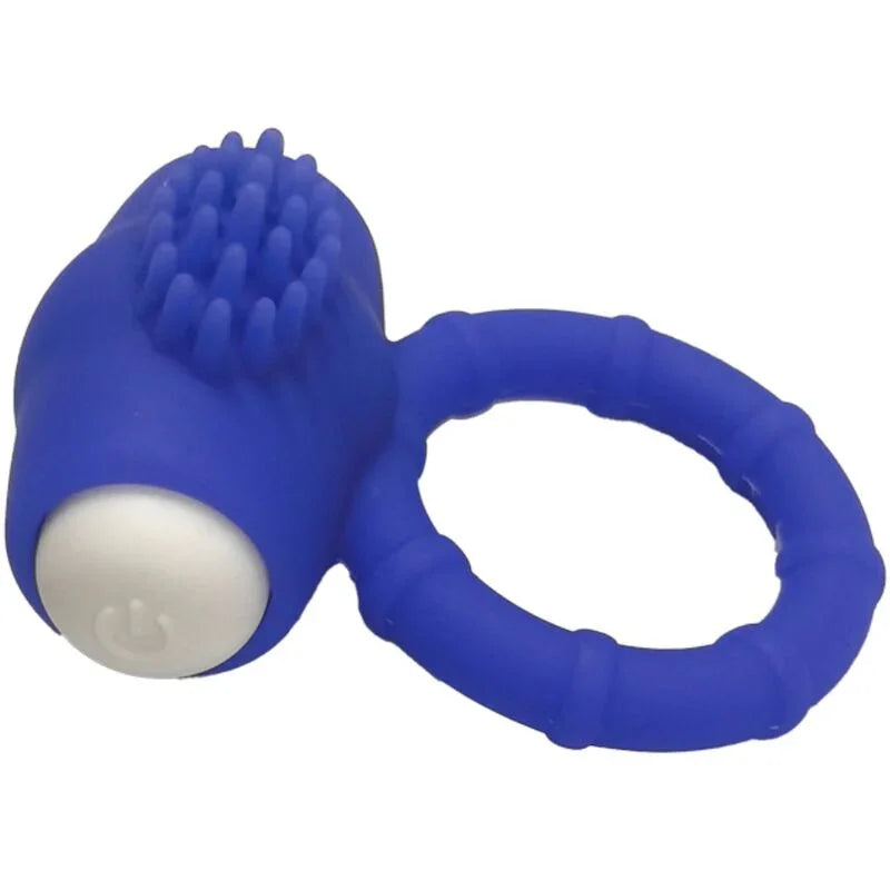 ARMONY - POWER O ANILLO VIBRADOR SILICONA AZUL - Nuvica