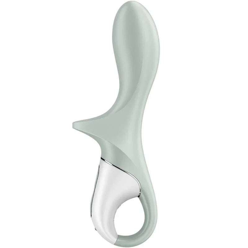 SATISFYER - AIR PUMP BOOTY 3 VIBRADOR ANAL INFLABLE VERDE GRIS - Nuvica