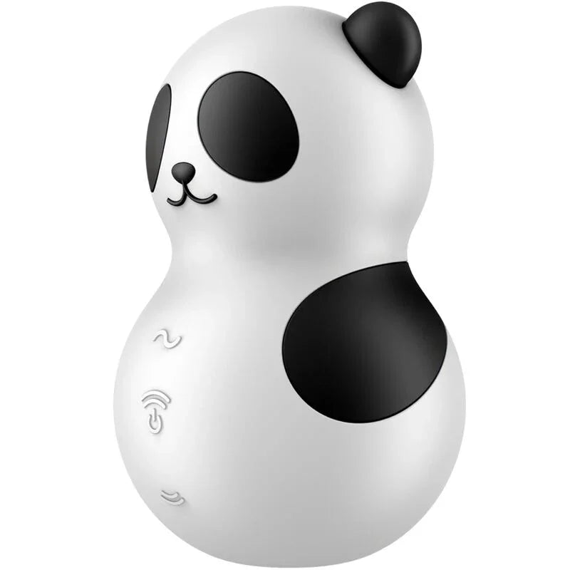 SATISFYER - POCKET PANDA ESTIMULADOR & VIBRADOR BLANCO Y NEGRO - Nuvica
