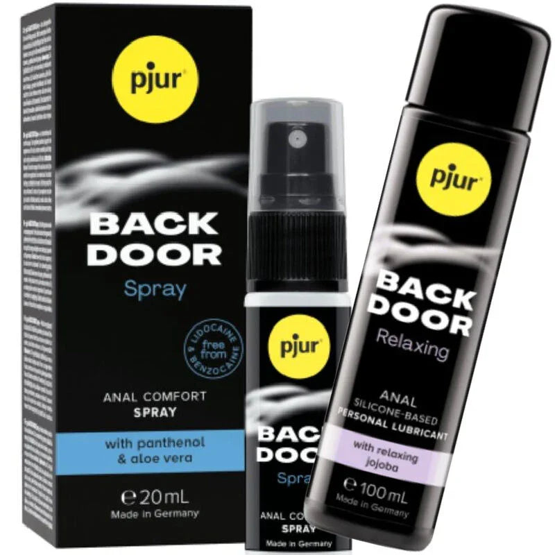 PJUR - BACK DOOR SET DE LUBRICANTE ANAL Y SPRAY - Nuvica