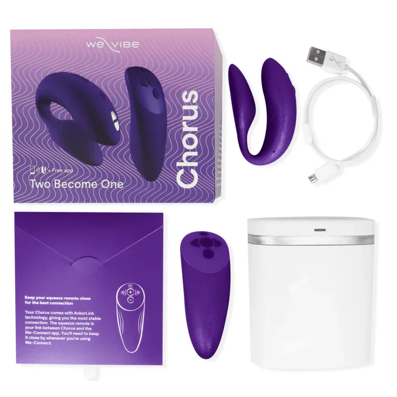 WE-VIBE - CHORUS VIBRADOR PAREJAS CON CONTROL SQUEEZE LILA - Nuvica