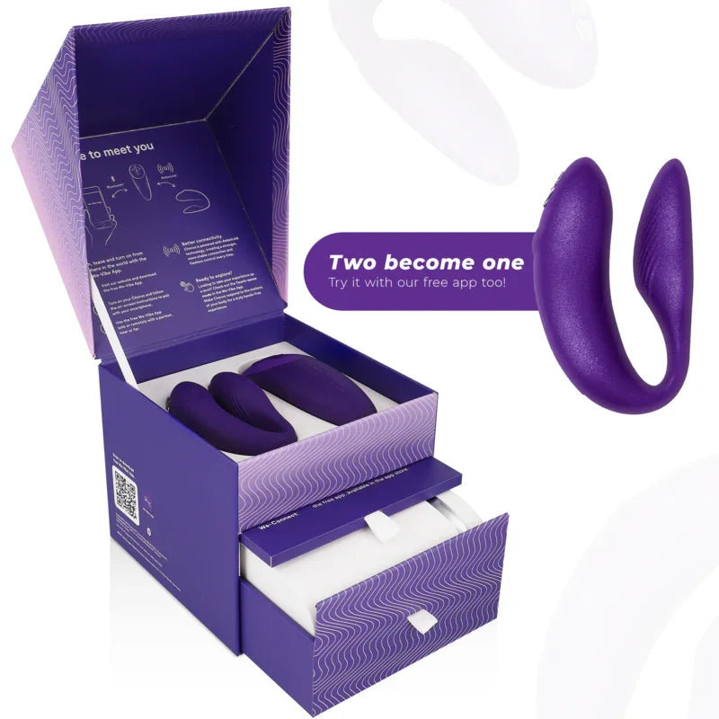 WE-VIBE - CHORUS VIBRADOR PAREJAS CON CONTROL SQUEEZE LILA - Nuvica