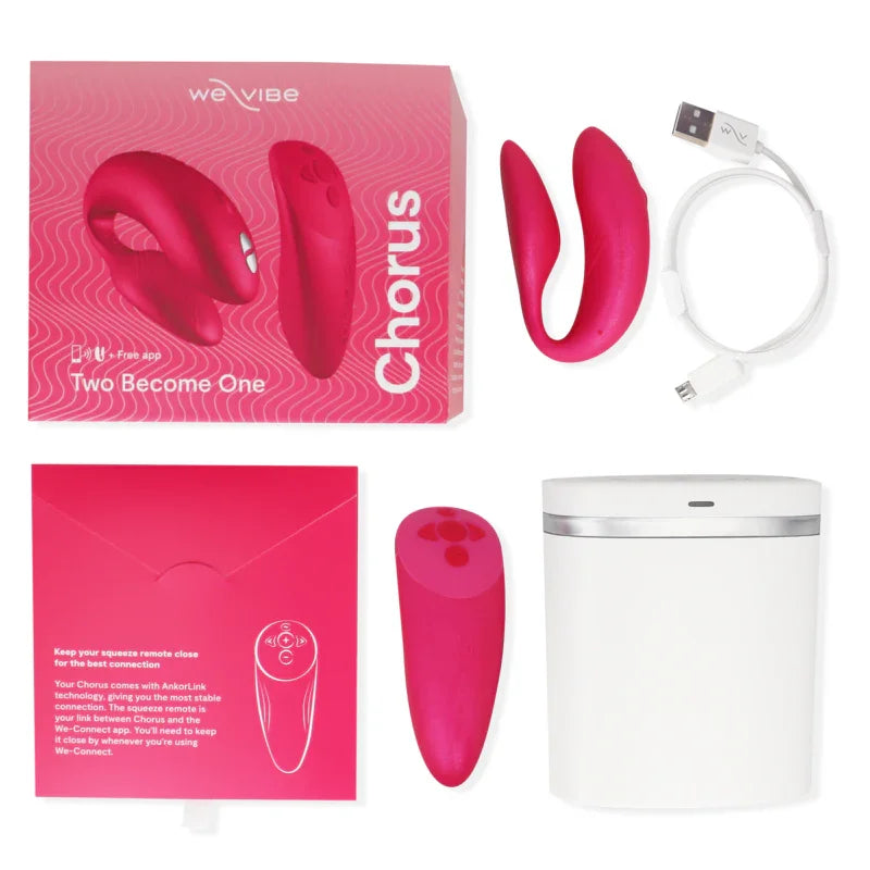 WE-VIBE - CHORUS VIBRADOR PAREJAS CON CONTROL SQUEEZE ROSA - Nuvica