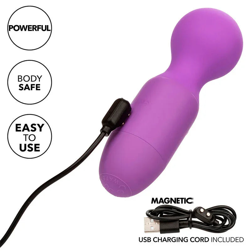 CALEXOTICS - FIRST TIME MASAJEADOR RECARGABLE 10 VIBRACIONES VIOLETA - Nuvica