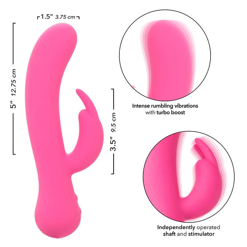 CALEXOTICS - FIRST TIME VIBRADOR RABBIT RECARGABLE ROSA - Nuvica