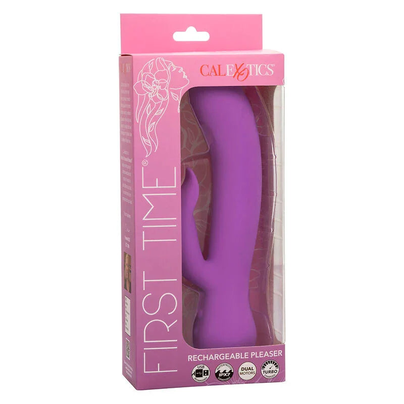 CALEXOTICS - FIRST TIME VIBRADOR COMPLACIENTE RECARGABLE MORADO - Nuvica