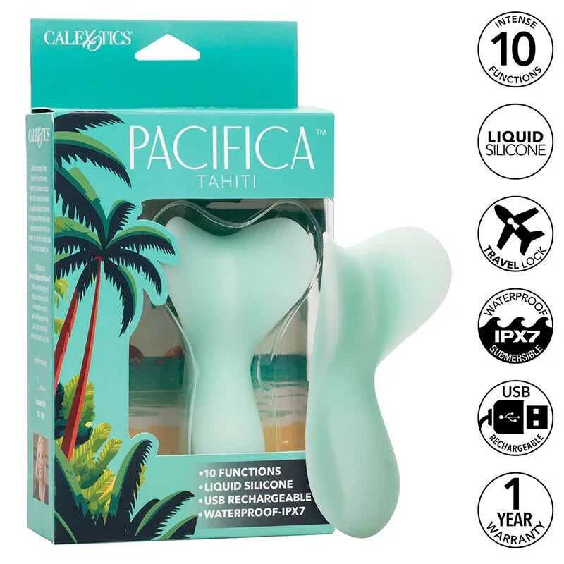 CALEXOTICS - PACIFICA TAHITI ESTIMULADOR 10 FUNCIONES AQUA - Nuvica