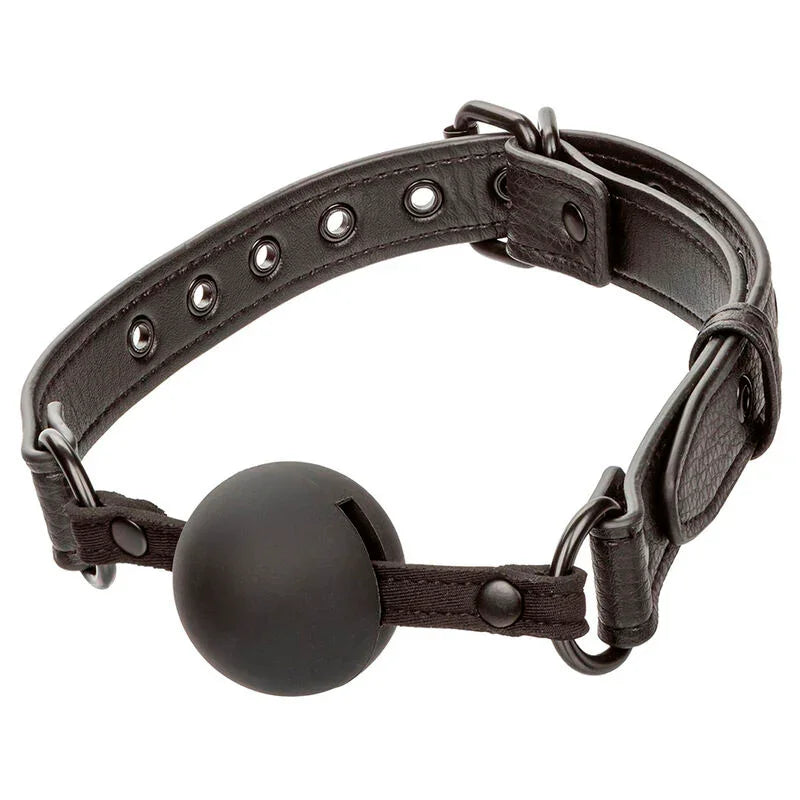 CALEXOTICS - NOCTURNAL MORDAZA DE BOLA SILICONA NEGRO - Nuvica