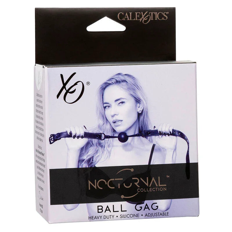 CALEXOTICS - NOCTURNAL MORDAZA DE BOLA SILICONA NEGRO - Nuvica