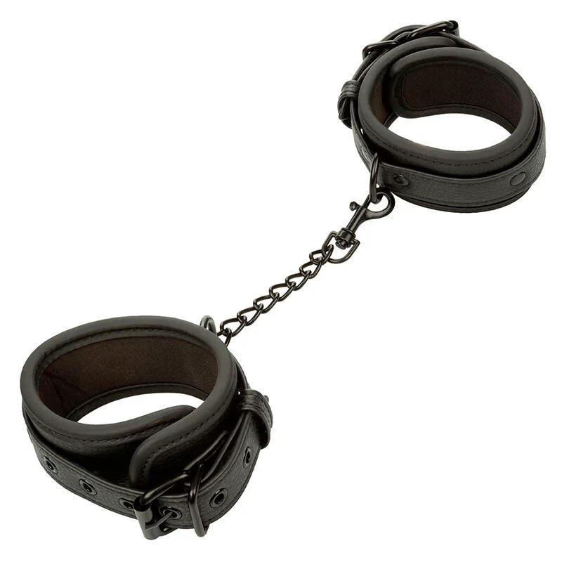CALEXOTICS - NOCTURNAL ESPOSAS DE TOBILLO CUERO AJUSTABLE NEGRO - Nuvica