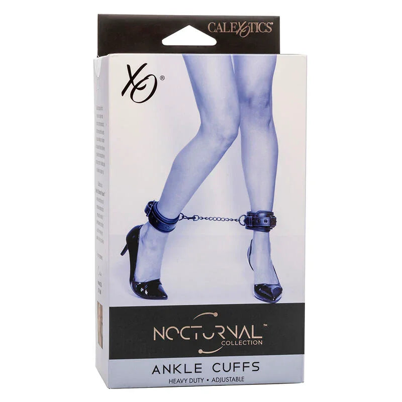 CALEXOTICS - NOCTURNAL ESPOSAS DE TOBILLO CUERO AJUSTABLE NEGRO - Nuvica