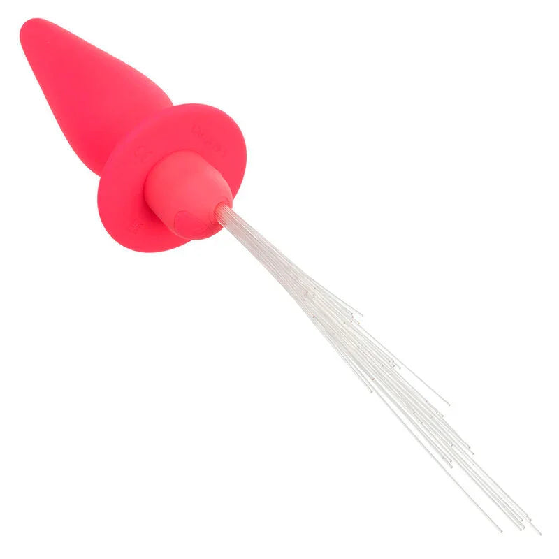 CALEXOTICS - SOUTHERN LIGHTS LIGHT UP PLUG ANAL CON LUCES 10 VIBRACIONES SILICONA ROSA - Nuvica