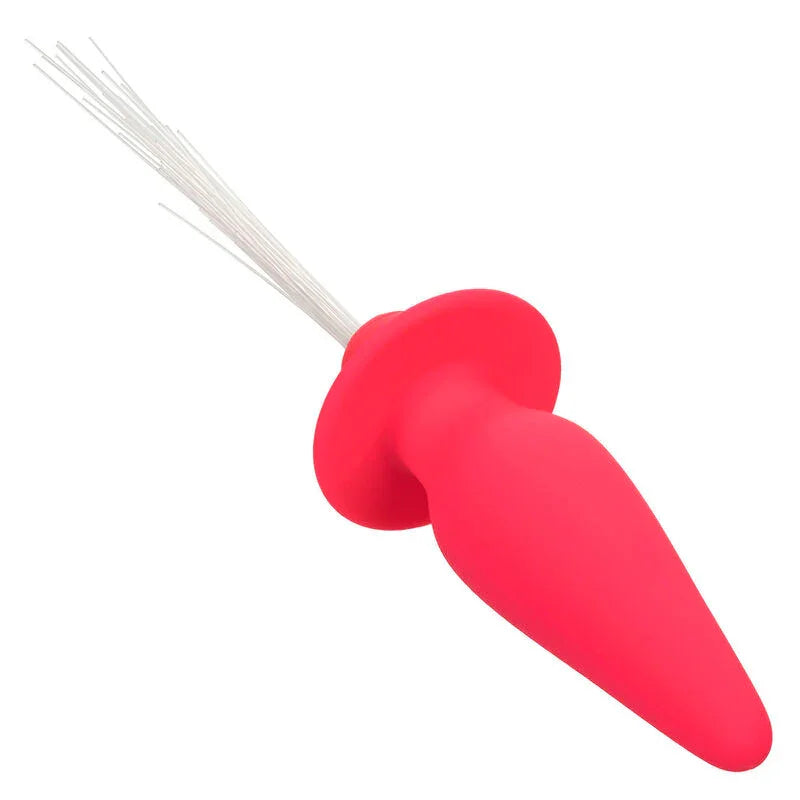 CALEXOTICS - SOUTHERN LIGHTS LIGHT UP PLUG ANAL CON LUCES 10 VIBRACIONES SILICONA ROSA - Nuvica
